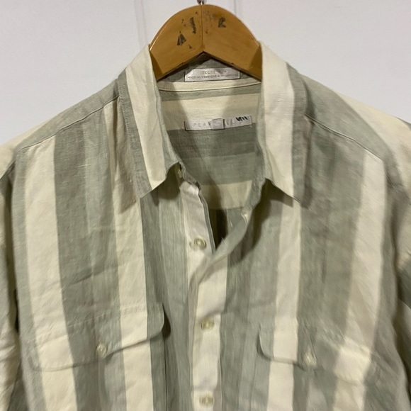 Perry Ellis button down linen shirt - Picture 6 of 7